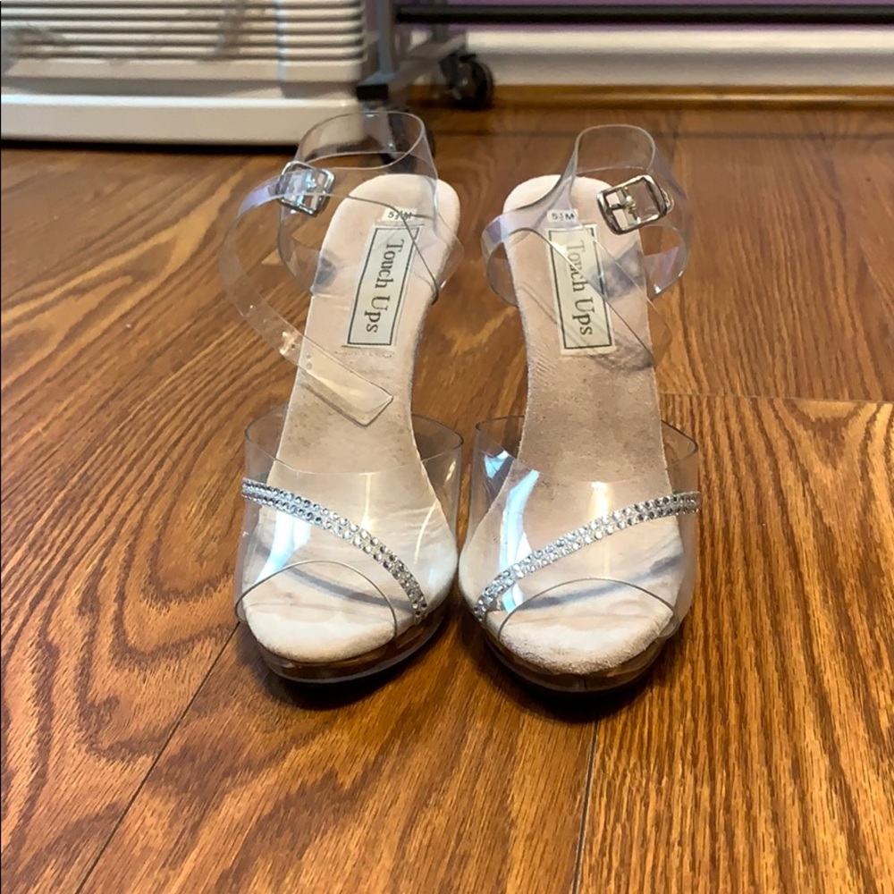 Clear “Cinderella” heels